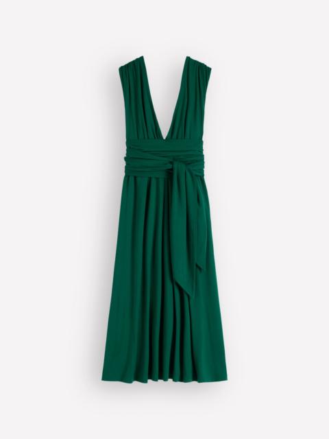 BODEN Multiway Jersey Maxi Dress-Emerald Night