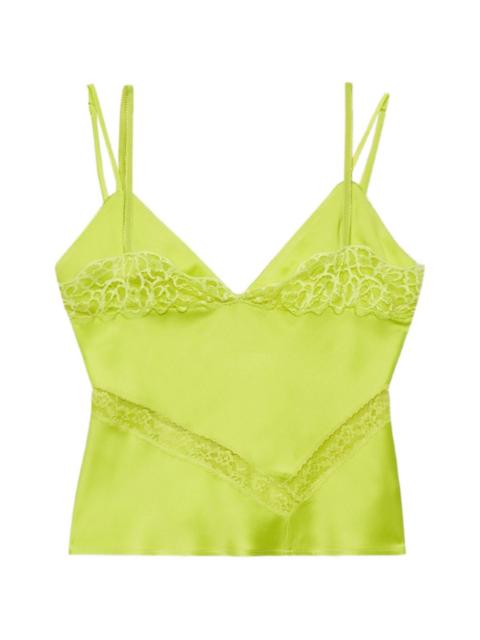 MSGM lace V-neck tank top