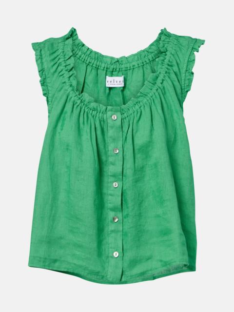 velvet Tana linen top