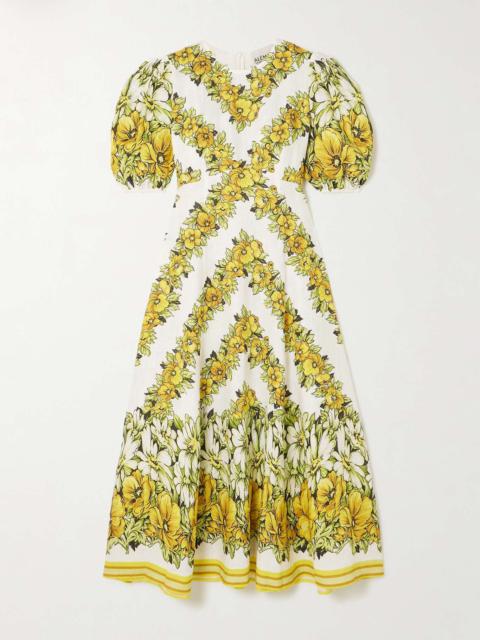 ALÉMAIS Gisela floral-print linen midi dress