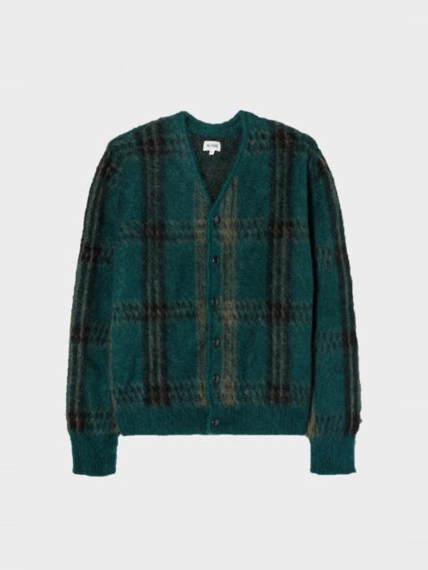RE/DONE 60s V Neck Cardigan - Emerald Plaid