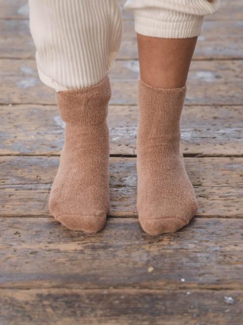 BASERANGE Buckle Overankle Socks - Textured Organic Cotton