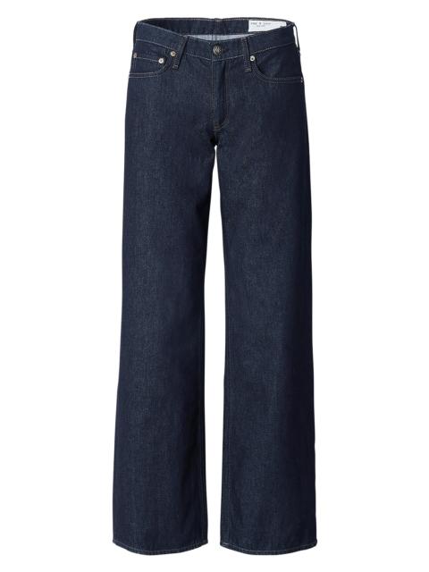 rag & bone Women's Cam Low-Rise Relaxed Straight-Leg Jeans - Twilight Rinse
