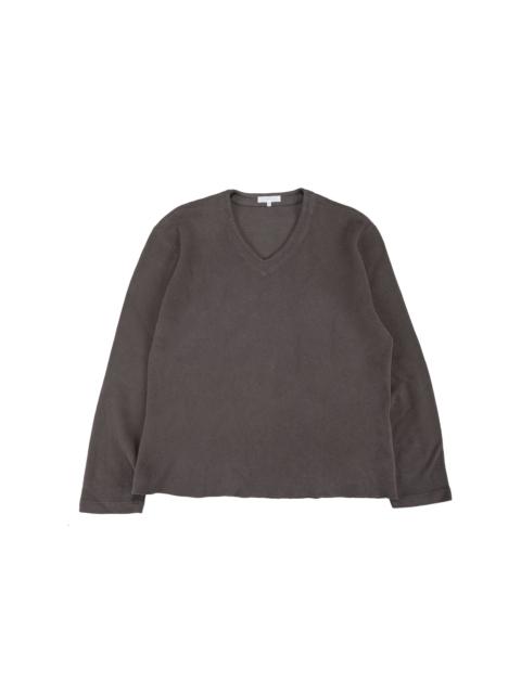 LADY WHITE CO. Cropped V-Neck Sweater Pewter