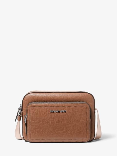 MICHAEL KORS Cooper Pebbled Leather Flight Bag