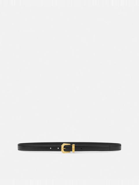 VERSACE Medusa Heritage Leather Belt 0.8"