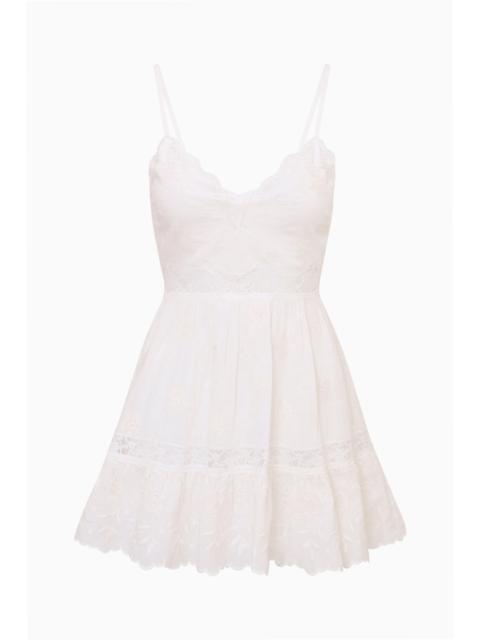 LoveShackFancy Soli Cotton Lace Mini Dress