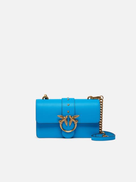 PINKO LOVE BAG ONE SMALL CROSSBODY BAG IN LEATHER