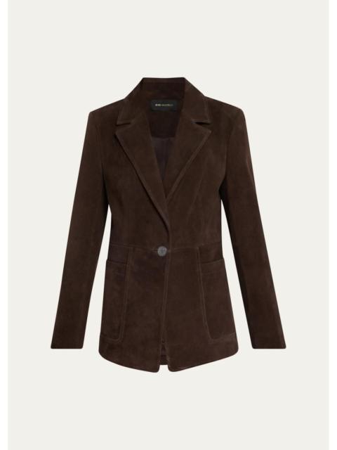 KOBI HALPERIN Claudia Single-Button Suede Jacket