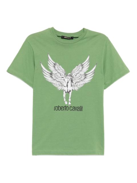Roberto Cavalli graphic-print cotton T-shirt