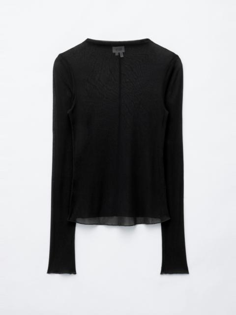 & Other Stories Ribbed Silk Top