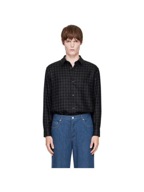 A.P.C. Black Checked Overshirt