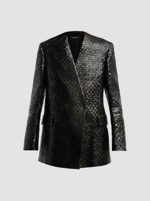 AKRIS Women's Kepler Metal Braid Blazer - Black
