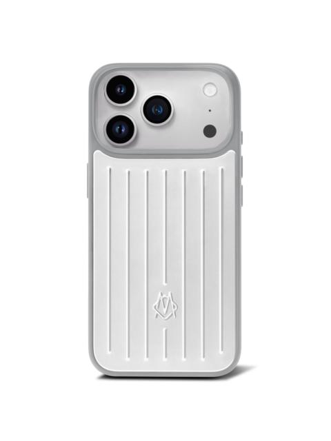 RIMOWA iPhone Cases - Aluminum Silver Case for iPhone 17 Pro Max
