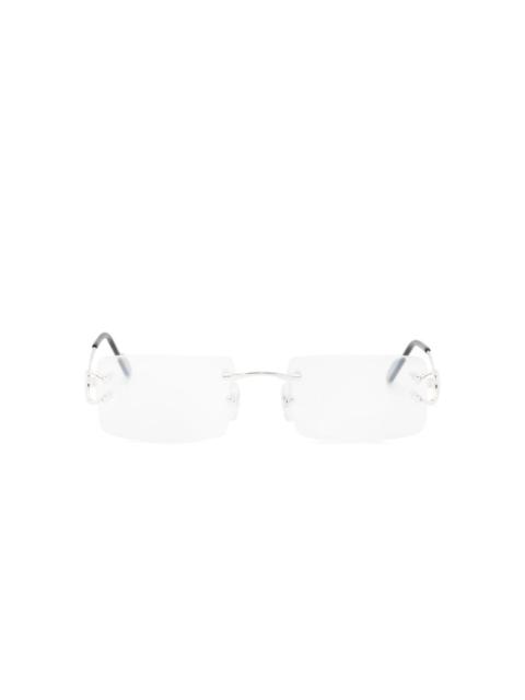C rectangle-frame glasses