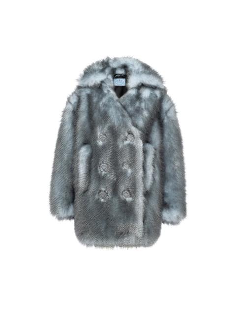 Prada Double-breasted aspen coat
