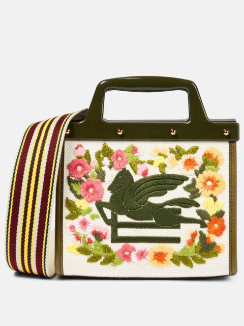Love Trotter Mini embroidered tote bag