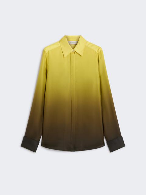 Sportmax AGO Slim-fit silk dégradé shirt
