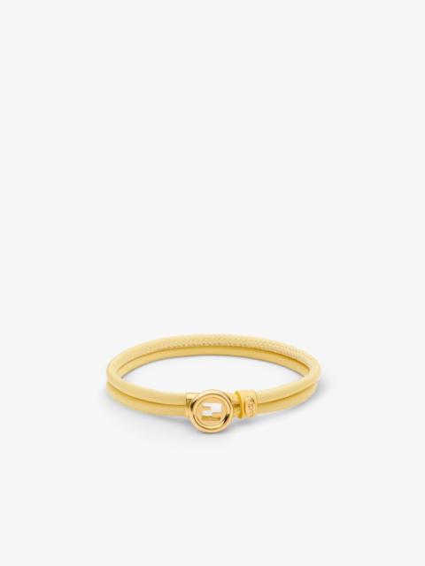 FENDI EverRound Fendi Bracelet Yellow leather bracelet