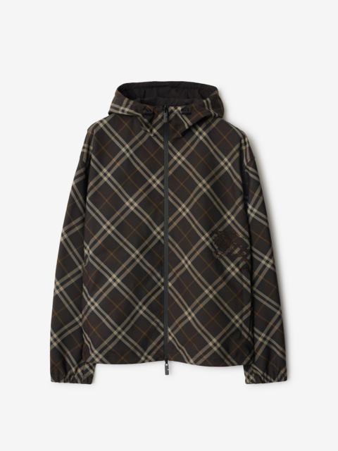 Reversible Check Hooded Jacket