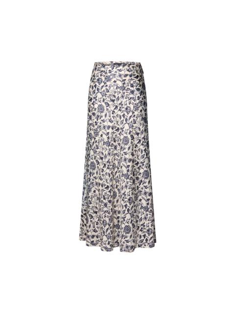 Louis Vuitton Botanical Print Flared Maxi Skirt