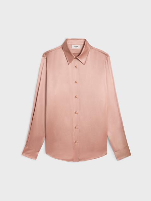 CELINE loose shirt in satin silk
