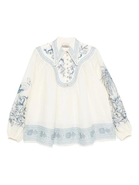 ALÉMAIS Alemais VILLA ROMANTICA BLOUSE