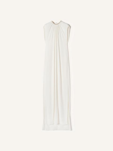 Lanvin EMBROIDERED DRESS IN CHARMEUSE