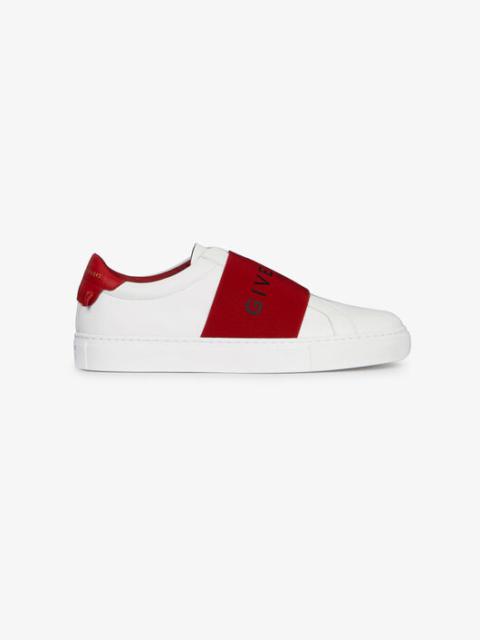 Givenchy SNEAKERS IN LEATHER WITH WEBBING