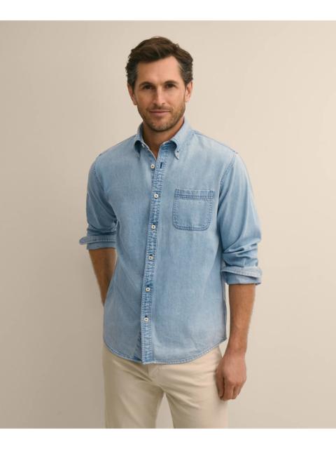 Brooks Brothers Archival Denim Shirt in Cotton Twill