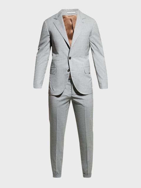 Brunello Cucinelli Men's Wool Three-Button Two-Piece Suit