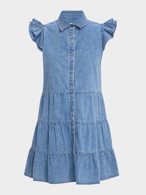 Jem Denim Tiered Mini Dress