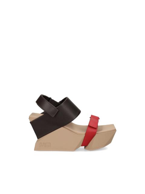 UNITED NUDE Brutt touch-strap wedge sandals