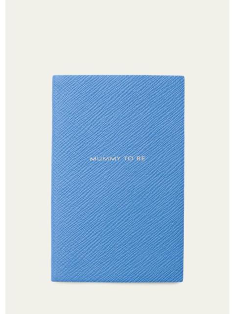 Smythson "Mummy to Be" Panama Leather Pocket Notebook