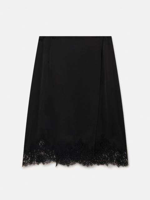 Guipure Lace Trim Skirt