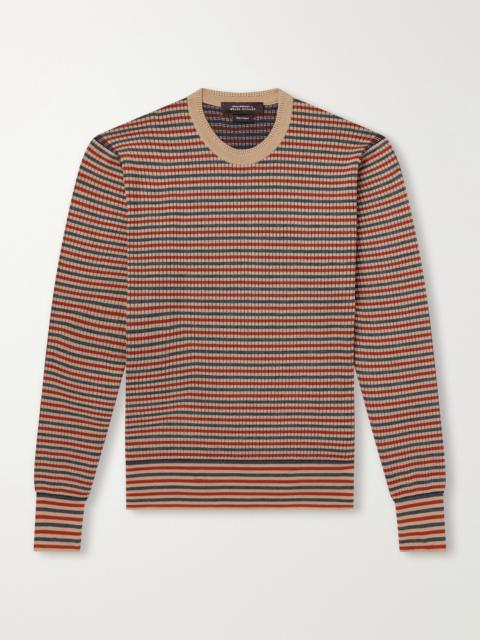 WALES BONNER Chant Striped Merino Wool Sweater