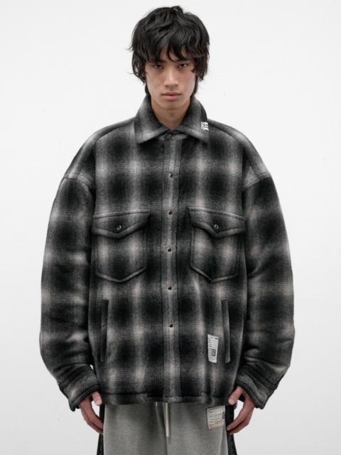 Maison MIHARAYASUHIRO Black Plaid Padded Overshirt