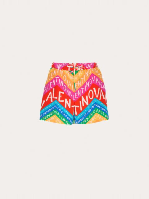 Valentino VALENTINO CREPE DE CHINE CHEVRON 24 SHORTS