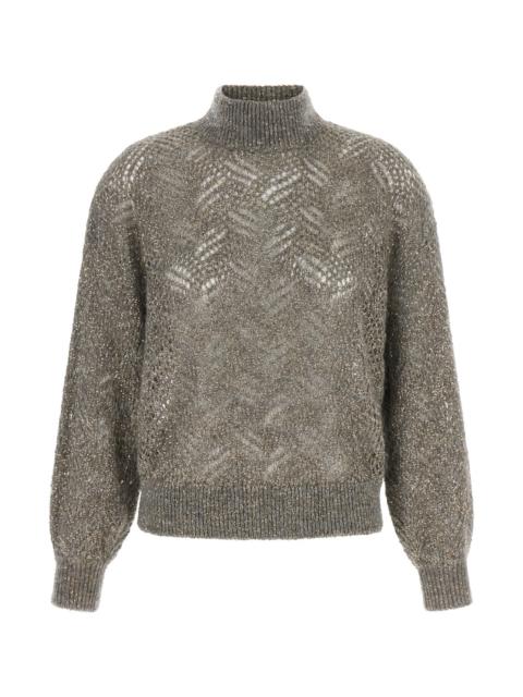 Brunello Cucinelli 'Dazzling Abstract Leaf' Sweater