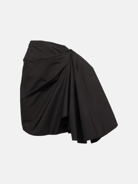 Rick Owens Gathered taffeta miniskirt