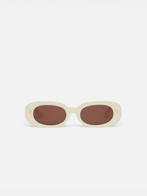 Bio-Plastic Oval-Frame Sunglasses