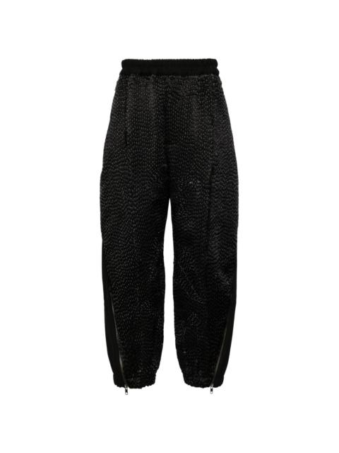 By Walid linen-blend track pants