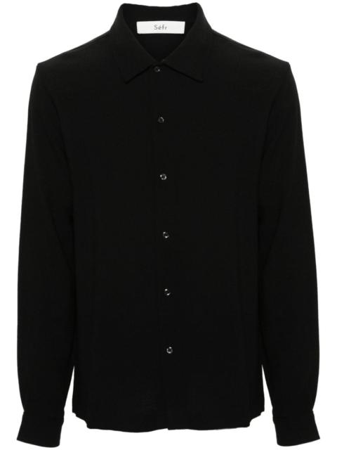 Séfr crepe long-sleeved shirt