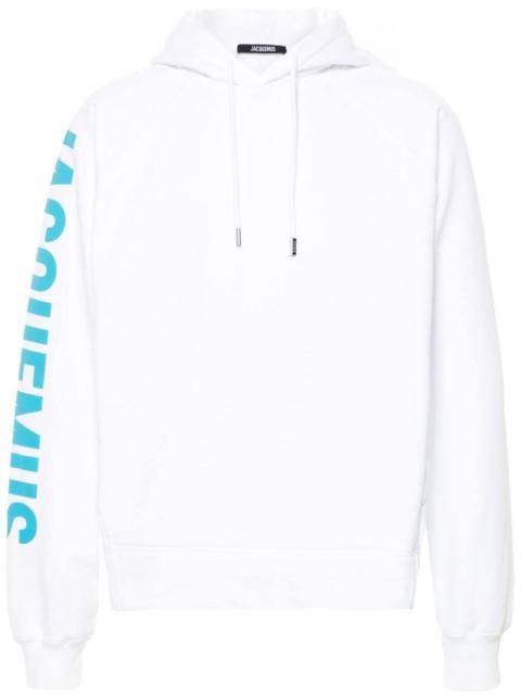 JACQUEMUS raised-logo cotton hoodie