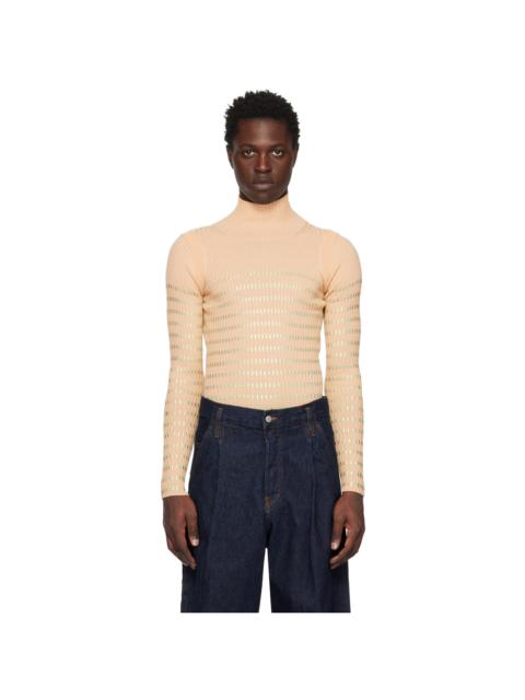 Beige 'The Cyber' Turtleneck