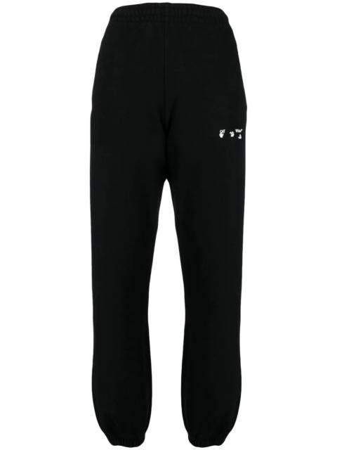 Off-White logo-print cotton track pants