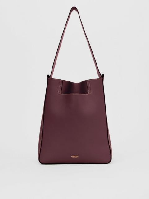 Burberry Large Leather Basket Bag