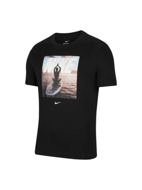 Nike Nike Dri-fit Casual Sports Training Short Sleeve Black DA0656-010