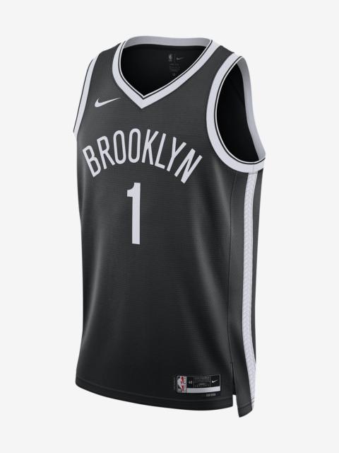 Nike Brooklyn Nets Icon Edition 2022/23 Nike Men's Dri-FIT NBA Swingman Jersey