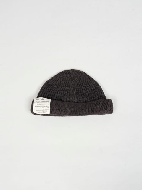 Nigel Cabourn Beanie Hemp in Charcoal Grey